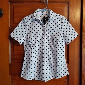 Doublju Button Down Blouse NWT